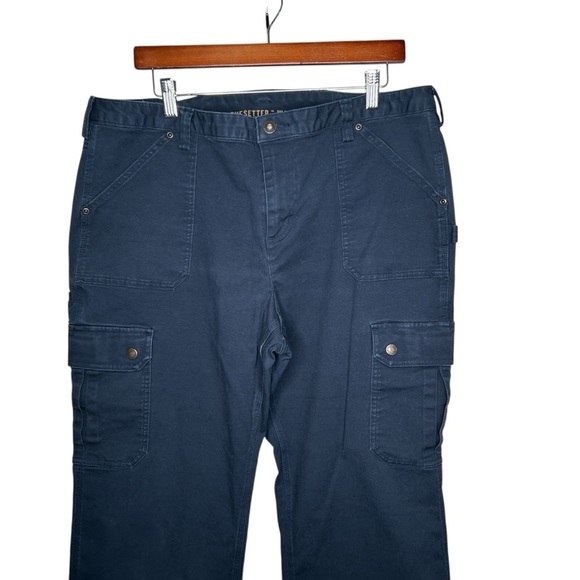 Duluth Trading Co Blue Ankle Cropped Jeans - Picture 2 of 6